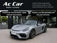 Usado Porsche 718 Spyder 419 CV (308 kW) 2020 Gris Descapotable