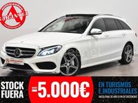Usado Mercedes C220 AMG line 170 CV (125 kW) 2014 Blanco Familiar