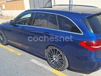Usado Mercedes C220 170 CV (125 kW) 2018 Azul Familiar