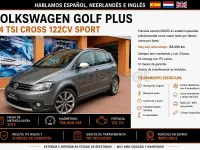 Usado VW Golf Plus Sport 122 CV (89 kW) 2013 Gris / plata Monovolumen