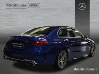 Usado Mercedes C220 AMG line 200 CV (147 kW) 2022 Spektral blue  metallic paint Berlina