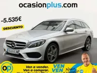 Usado Mercedes C220 170 CV (125 kW) 2018 Plateado Familiar