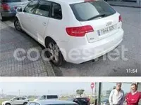 Usado Audi A3 Ambiente 105 CV (77 kW) 2010 Blanco Utilitario