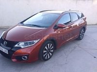 Usado Honda Civic Elegance 120 CV (88 kW) 2015 Granate Familiar