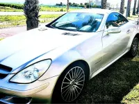 Usado Mercedes SLK200 163 CV (119 kW) 2005 Gris / plata Descapotable