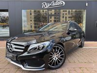 Usado Mercedes C220 AMG line 170 CV (125 kW) 2015 Negro Familiar