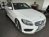 Usado Mercedes C220 AMG line 170 CV (125 kW) 2015 Blanco Berlina