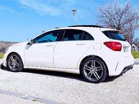 Usado Mercedes A200 AMG line 136 CV (100 kW) 2016 Blanco Berlina