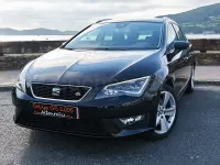 Usado Seat Leon FR 184 CV (135 kW) 2015 Negro Familiar