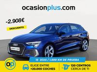 Usado Audi A3 S-Line 150 CV (110 kW) 2023 Azul Berlina