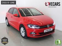 Usado VW Polo R-line 95 CV (69 kW) 2021 Rojo Berlina