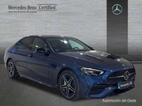 Usado Mercedes C200 AMG line 165 CV (121 kW) 2024 Azul Berlina