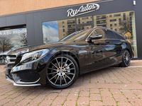 Usado Mercedes C220 AMG line 170 CV (125 kW) 2015 Negro Familiar