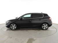 Usado Peugeot 308 Allure 125 CV (91 kW) 2014 Negro Berlina