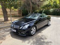 Usado Mercedes E220 170 CV (125 kW) 2012 Negro Descapotable