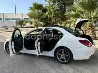 Usado Mercedes C220 AMG line 170 CV (125 kW) 2015 Blanco Berlina