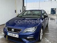 Usado Seat Leon FR 125 CV (91 kW) 2018 Azul Berlina