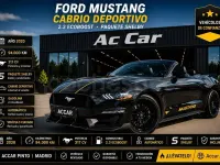 Usado Ford Mustang Convertible 291 CV (214 kW) 2020 Negro Descapotable