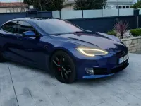 Usado Tesla Model S Long Range AWD 386 kW (525 CV) 2019 Azul Utilitario
