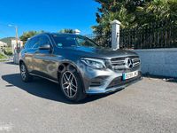 Usado Mercedes GLC220 AMG line 170 CV (125 kW) 2016 Gris / plata SUV