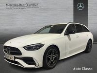 Usado Mercedes C220 AMG line 200 CV (147 kW) 2023 Blanco Familiar