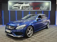 Usado Mercedes C220 AMG 170 CV (125 kW) 2016 Azul Familiar
