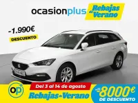 Usado Seat Leon ST Style 110 CV (80 kW) 2022 Blanco Familiar