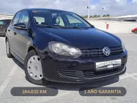 Usado VW Golf VI 105 CV (77 kW) 2010 Negro Utilitario