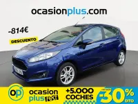 Usado Ford Fiesta Trend 82 CV (60 kW) 2016 Azul Utilitario