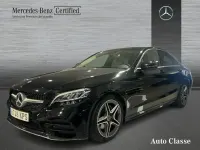 Usado Mercedes C220 AMG line 194 CV (142 kW) 2018 Negro Berlina