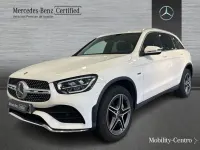 Usado Mercedes GLC300 AMG line 194 CV (142 kW) 2020 Blanco polar  pintura unicolor