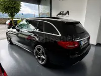 Usado Mercedes C200 150 CV (110 kW) 2018 Negro Familiar
