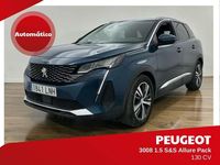 Usado Peugeot 3008 Allure 129 CV (94 kW) 2021 Azul SUV