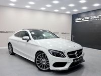 Usado Mercedes C220 AMG line 170 CV (125 kW) 2016 Blanco Coupe