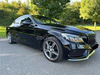 Usado Mercedes C220 AMG line 170 CV (125 kW) 2016 Negro Coupe