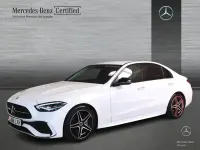 Usado Mercedes C220 AMG line 200 CV (147 kW) 2022 Blanco polar Berlina