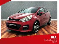 Usado Kia Rio 75 CV (55 kW) 2016 Rojo Utilitario