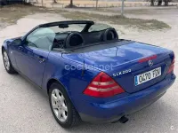 Usado Mercedes SLK200 136 CV (100 kW) 1998 Azul Descapotable