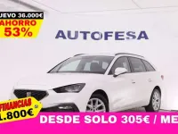 Usado Seat Leon Style 110 CV (80 kW) 2021 Blanco Familiar