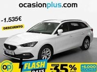 Usado Seat Leon ST Style 110 CV (80 kW) 2022 Blanco Familiar