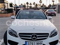 Usado Mercedes C220 AMG line 170 CV (125 kW) 2014 Blanco Berlina