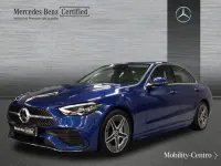 Usado Mercedes C220 AMG line 200 CV (147 kW) 2022 Spektral blue  metallic paint Berlina