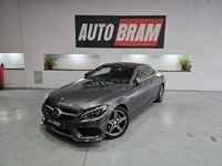 Usado Mercedes C220 AMG line 170 CV (125 kW) 2016 Gris / plata Coupe