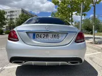 Usado Mercedes C220 AMG line 170 CV (125 kW) 2017 Gris / plata Berlina