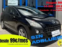 Usado Peugeot 3008 109 CV (80 kW) 2011 Negro Familiar