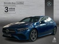 Usado Mercedes A180 AMG line 136 CV (100 kW) 2025 Azul espectra Berlina