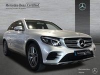 Usado Mercedes GLC220 AMG line 170 CV (125 kW) 2018 Plata iridio
