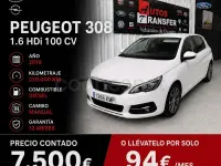 Usado Peugeot 308 Access 100 CV (73 kW) 2019 Blanco Berlina