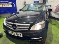 Usado Mercedes C200 Elegance 136 CV (100 kW) 2010 Negro Berlina