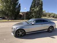 Usado Mercedes C220 AMG line 170 CV (125 kW) 2017 Gris / plata Coupe